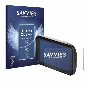 Parte frontale di una confezione del prodotto con il logo del marchio Savvies. Accanto è raffigurato il dispositivo Blackmagic