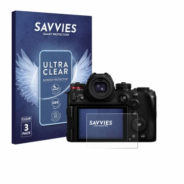 Parte frontale di una confezione del prodotto con il logo del marchio Savvies. Accanto è raffigurato il dispositivo Panasonic 