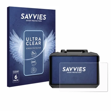 Parte frontale di una confezione del prodotto con il logo del marchio Savvies. Accanto è raffigurato il dispositivo DJI RC Pro