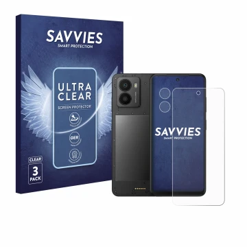 Parte frontale di una confezione del prodotto con il logo del marchio Savvies. Accanto è raffigurato il dispositivo Xplora HMD