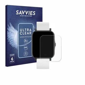 Parte frontale di una confezione del prodotto con il logo del marchio Savvies. Accanto è raffigurato il dispositivo QNix Smart