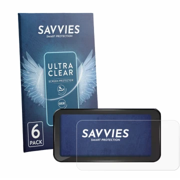 Parte frontale di una confezione del prodotto con il logo del marchio Savvies. Accanto è raffigurato il dispositivo Aoocci C6 