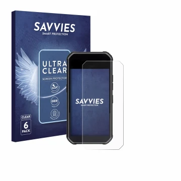 Parte frontale di una confezione del prodotto con il logo del marchio Savvies. Accanto è raffigurato il dispositivo SkyCaddie 