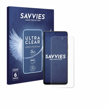 Parte frontale di una confezione del prodotto con il logo del marchio Savvies. Accanto è raffigurato il dispositivo Honor 400 