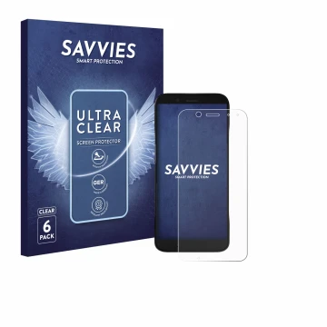 Parte frontale di una confezione del prodotto con il logo del marchio Savvies. Accanto è raffigurato il dispositivo Datalogic 