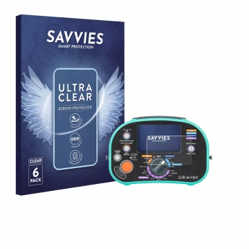 Parte frontale di una confezione del prodotto con il logo del marchio Savvies. Accanto è raffigurato il dispositivo Kewtech KT