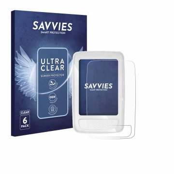 Parte frontale di una confezione del prodotto con il logo del marchio Savvies. Accanto è raffigurato il dispositivo Giant Axac