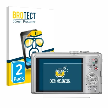 Parte frontale di una confezione del prodotto con il logo del marchio BROTECT. Accanto è raffigurato il dispositivo Panasonic 