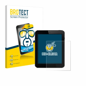 Parte frontale di una confezione del prodotto con il logo del marchio BROTECT. Accanto è raffigurato il dispositivo con la rel