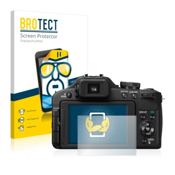 Parte frontale di una confezione del prodotto con il logo del marchio BROTECT. Accanto è raffigurato il dispositivo Panasonic 