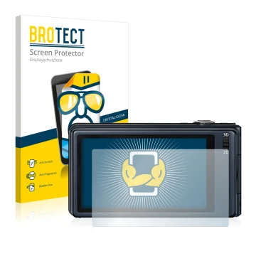 Parte frontale di una confezione del prodotto con il logo del marchio BROTECT. Accanto è raffigurato il dispositivo Panasonic 