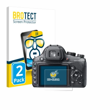 Parte frontale di una confezione del prodotto con il logo del marchio BROTECT. Accanto è raffigurato il dispositivo Fujifilm F
