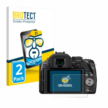 Parte frontale di una confezione del prodotto con il logo del marchio BROTECT. Accanto è raffigurato il dispositivo Panasonic 