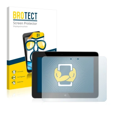 Parte frontale di una confezione del prodotto con il logo del marchio BROTECT. Accanto è raffigurato il dispositivo HP 5600EG 
