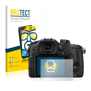 Parte frontale di una confezione del prodotto con il logo del marchio BROTECT. Accanto è raffigurato il dispositivo Panasonic 