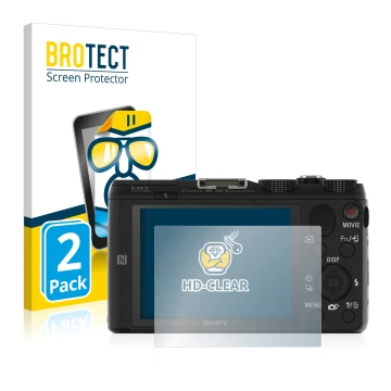 Parte frontale di una confezione del prodotto con il logo del marchio BROTECT. Accanto è raffigurato il dispositivo Sony Cyber