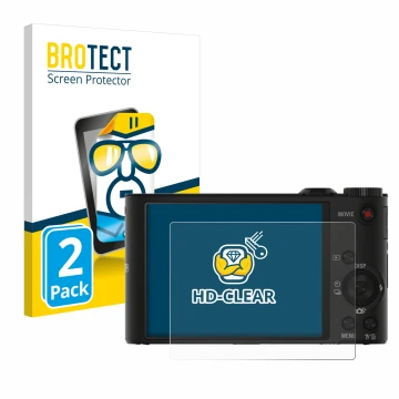 Parte frontale di una confezione del prodotto con il logo del marchio BROTECT. Accanto è raffigurato il dispositivo Sony Cyber