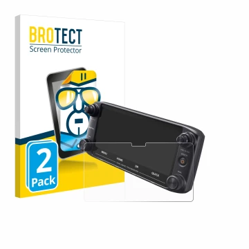 Parte frontale di una confezione del prodotto con il logo del marchio BROTECT. Accanto è raffigurato il dispositivo Icom ID-51