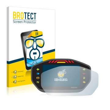 Parte frontale di una confezione del prodotto con il logo del marchio BROTECT. Accanto è raffigurato il dispositivo Ducati Mon