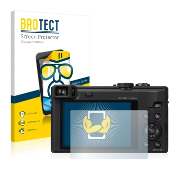 Parte frontale di una confezione del prodotto con il logo del marchio BROTECT. Accanto è raffigurato il dispositivo Panasonic 