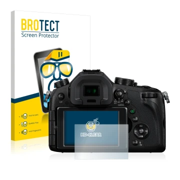 Parte frontale di una confezione del prodotto con il logo del marchio BROTECT. Accanto è raffigurato il dispositivo Panasonic 