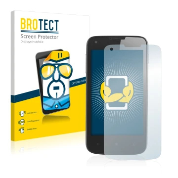 Parte frontale di una confezione del prodotto con il logo del marchio BROTECT. Accanto è raffigurato il dispositivo Prestigio 