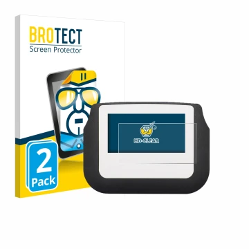 Parte frontale di una confezione del prodotto con il logo del marchio BROTECT. Accanto è raffigurato il dispositivo Signotec S