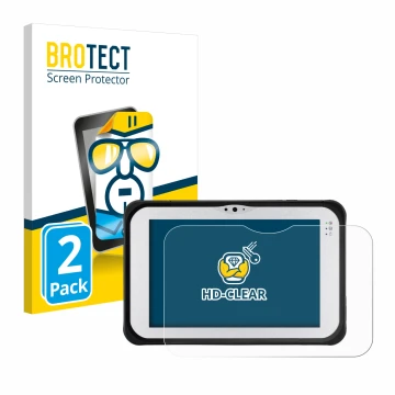 Parte frontale di una confezione del prodotto con il logo del marchio BROTECT. Accanto è raffigurato il dispositivo Panasonic 