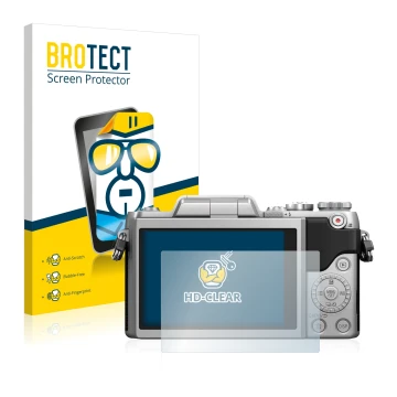 Parte frontale di una confezione del prodotto con il logo del marchio BROTECT. Accanto è raffigurato il dispositivo Panasonic 