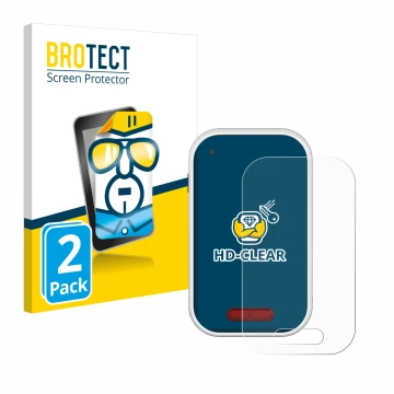 Parte frontale di una confezione del prodotto con il logo del marchio BROTECT. Accanto è raffigurato il dispositivo Polar V650