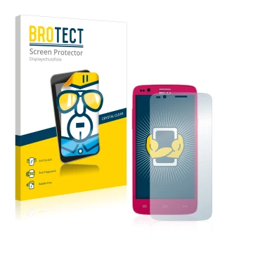 Parte frontale di una confezione del prodotto con il logo del marchio BROTECT. Accanto è raffigurato il dispositivo BLU Star 4