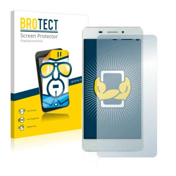 Parte frontale di una confezione del prodotto con il logo del marchio BROTECT. Accanto è raffigurato il dispositivo Doogee Ibi
