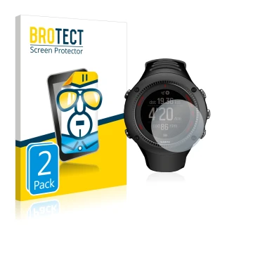Parte frontale di una confezione del prodotto con il logo del marchio BROTECT. Accanto è raffigurato il dispositivo Suunto Amb
