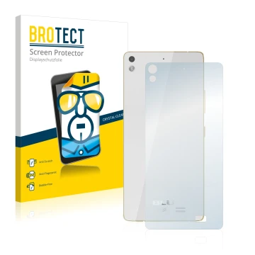 Parte frontale di una confezione del prodotto con il logo del marchio BROTECT. Accanto è raffigurato il dispositivo BLU Vivo A