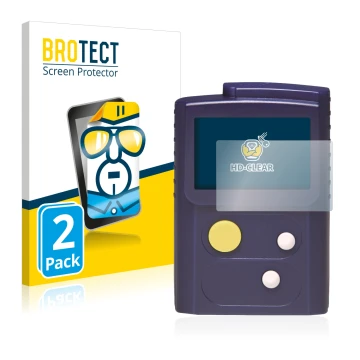 Parte frontale di una confezione del prodotto con il logo del marchio BROTECT. Accanto è raffigurato il dispositivo Swissphone
