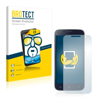 Parte frontale di una confezione del prodotto con il logo del marchio BROTECT. Accanto è raffigurato il dispositivo Landvo L8 