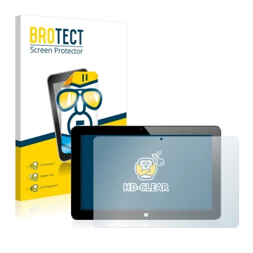 Parte frontale di una confezione del prodotto con il logo del marchio BROTECT. Accanto è raffigurato il dispositivo Cube i7 St