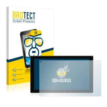 Parte frontale di una confezione del prodotto con il logo del marchio BROTECT. Accanto è raffigurato il dispositivo Blaupunkt 