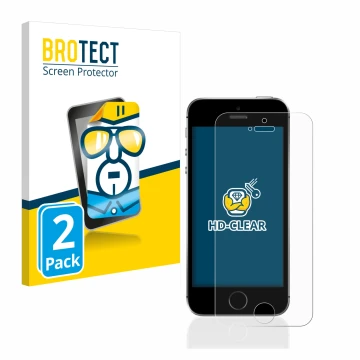 Parte frontale di una confezione del prodotto con il logo del marchio BROTECT. Accanto è raffigurato il dispositivo Apple iPho