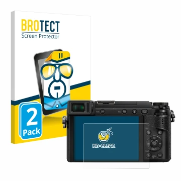 Parte frontale di una confezione del prodotto con il logo del marchio BROTECT. Accanto è raffigurato il dispositivo Panasonic 