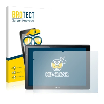 Parte frontale di una confezione del prodotto con il logo del marchio BROTECT. Accanto è raffigurato il dispositivo Acer Switc