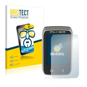 Parte frontale di una confezione del prodotto con il logo del marchio BROTECT. Accanto è raffigurato il dispositivo Panasonic 