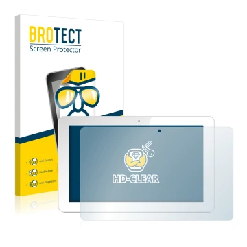 Parte frontale di una confezione del prodotto con il logo del marchio BROTECT. Accanto è raffigurato il dispositivo Odys Rise 