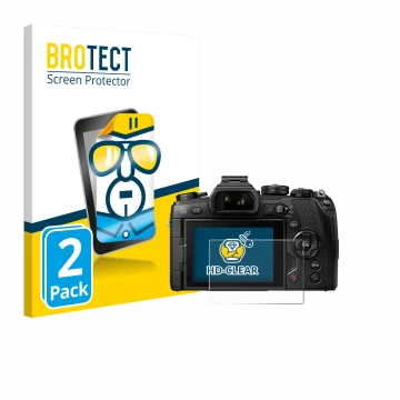 Parte frontale di una confezione del prodotto con il logo del marchio BROTECT. Accanto è raffigurato il dispositivo Olympus OM