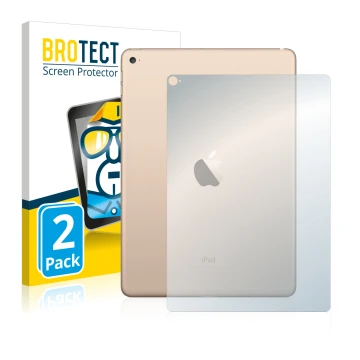 Parte frontale di una confezione del prodotto con il logo del marchio BROTECT. Accanto è raffigurato il dispositivo Apple iPad