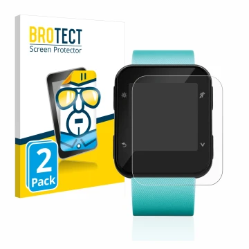Parte frontale di una confezione del prodotto con il logo del marchio BROTECT. Accanto è raffigurato il dispositivo Garmin For
