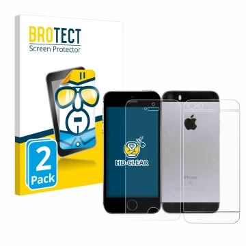 Parte frontale di una confezione del prodotto con il logo del marchio BROTECT. Accanto è raffigurato il dispositivo Apple iPho