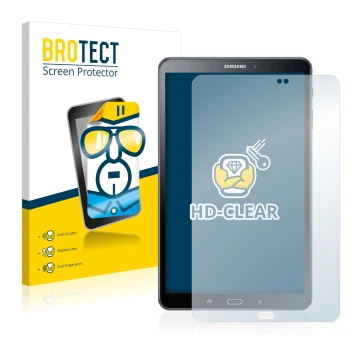 Parte frontale di una confezione del prodotto con il logo del marchio BROTECT. Accanto è raffigurato il dispositivo Samsung Ga