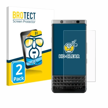 Parte frontale di una confezione del prodotto con il logo del marchio BROTECT. Accanto è raffigurato il dispositivo BlackBerry
