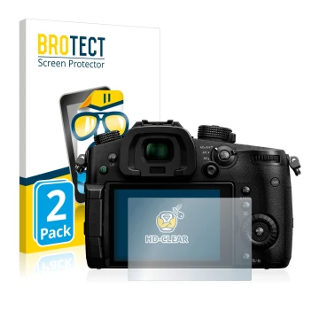 Parte frontale di una confezione del prodotto con il logo del marchio BROTECT. Accanto è raffigurato il dispositivo Panasonic 